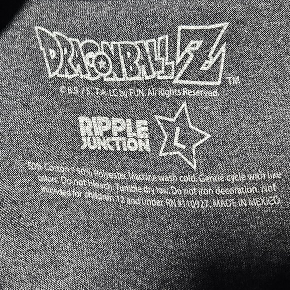 Dragonball Z Just Saiyan T Shirt Mens Size Large Gray Short Sleeve DBZ Tee - Picture 3 of 4